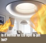 Is it normal for an LED light to get hot?